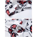 Floral Shirt Masculian Roses Short Sleeve Button Beach Fashion