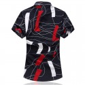 Men's Social Shirt Short Sleeve Printed Party Ballad