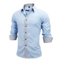 Men's Casual Social Shirt Long Sleeve New Fashion Button