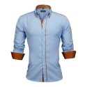 Men's Casual Social Shirt Long Sleeve New Fashion Button