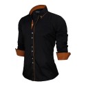 Men's Casual Social Shirt Long Sleeve New Fashion Button