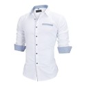 Men's Casual Social Shirt Long Sleeve New Fashion Button