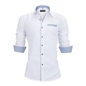 Men's Casual Social Shirt Long Sleeve New Fashion Button