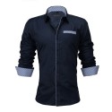 Men's Casual Social Shirt Long Sleeve New Fashion Button