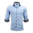 Men's Casual Social Shirt Long Sleeve New Fashion Button