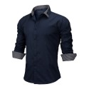 Men's Casual Social Shirt Long Sleeve New Fashion Button