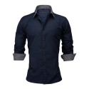 Men's Casual Social Shirt Long Sleeve New Fashion Button