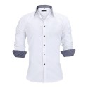 Men's Casual Social Shirt Long Sleeve New Fashion Button