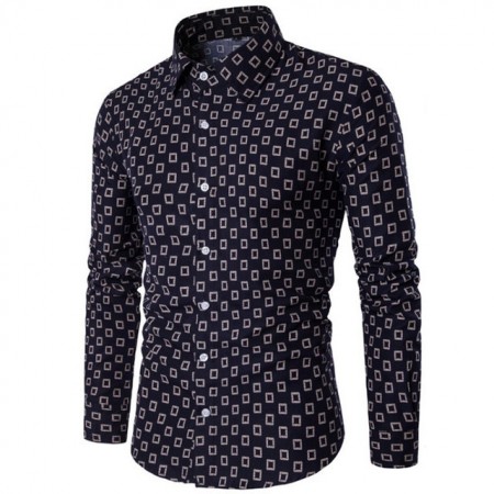 camisa masculina estampada