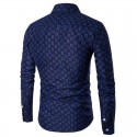 Men's Casual Long Sleeve Printed Shirt