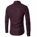 Men's Casual Long Sleeve Printed Shirt