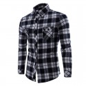 Camisa Casual Xadrez Masculina Manga Longa Festa Junina Moda Jovem