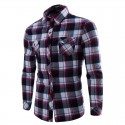 Camisa Casual Xadrez Masculina Manga Longa Festa Junina Moda Jovem