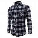 Camisa Casual Xadrez Masculina Manga Longa Festa Junina Moda Jovem