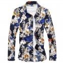 Camisa Masculina Moda Estilo Floral Colorida Praia Verão