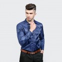 Men's Print Shirt Shiny Party Night Social Pattern