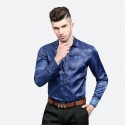 Men's Print Shirt Shiny Party Night Social Pattern