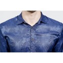 Men's Print Shirt Shiny Party Night Social Pattern