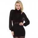 Sober Black Dress Long Sleeve Vampire