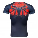 Camiseta Temática Heroi Homem Aranha Manga Curta Masculina Preta