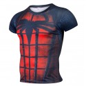 Camiseta Temática Heroi Homem Aranha Manga Curta Masculina Preta