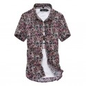 Men's Casual Shirt Fashion Printed Summer Flowers