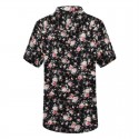 Camisa Masculina Moda Casual Estampada Verão Flores