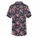 Camisa Masculina Moda Casual Estampada Verão Flores