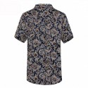 Camisa Masculina Moda Casual Estampada Verão Flores