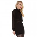 Sober Black Dress Long Sleeve Vampire