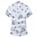 Camisa Masculina Moda Verão Casual Elegante Floral Praia Avaiana