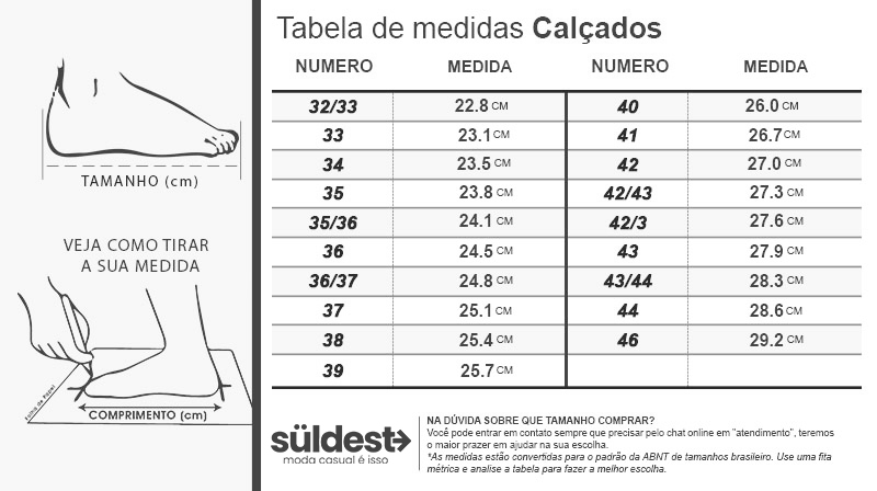 Medidas de Calçados