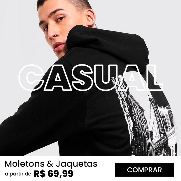 Moda Inverno Masculina Moletons e Casacos com 35% de Desconto