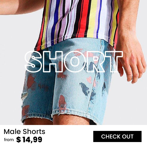 Men's Bermuda shorts and shorts with super discounts