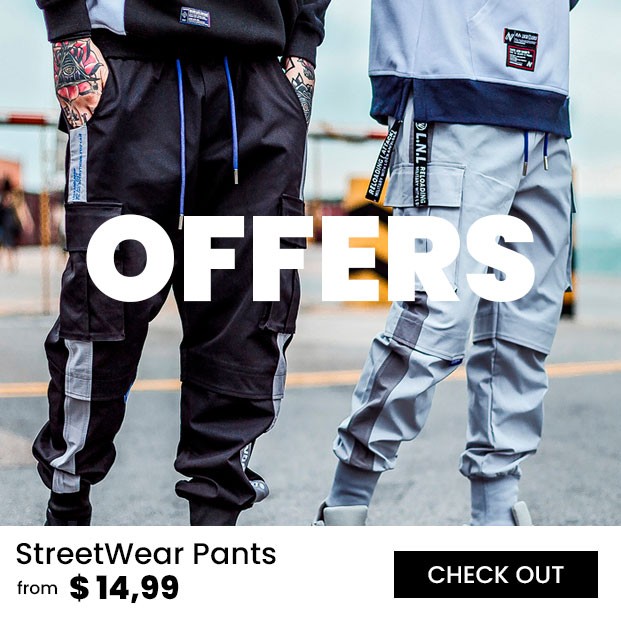 Men's streetwear pants with free delivery
