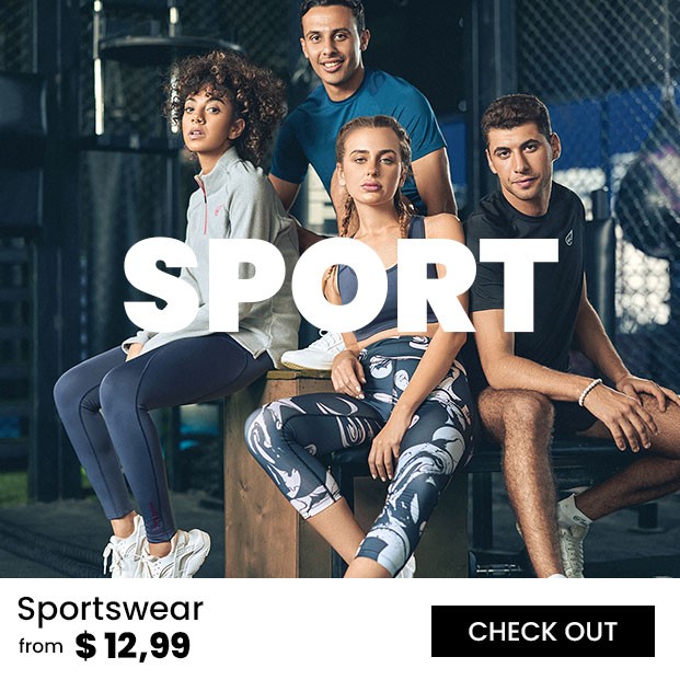 Sportswear with super discounts and fast delivery